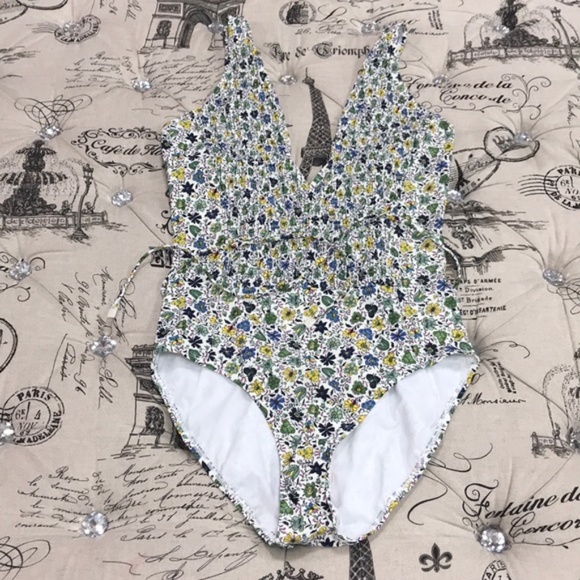 TORY BURCH Print Smocked One-piece Swimsuit - Picture 5 of 10